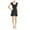 black, variant on Parker Womens Ruffle Trim A-Line Dress