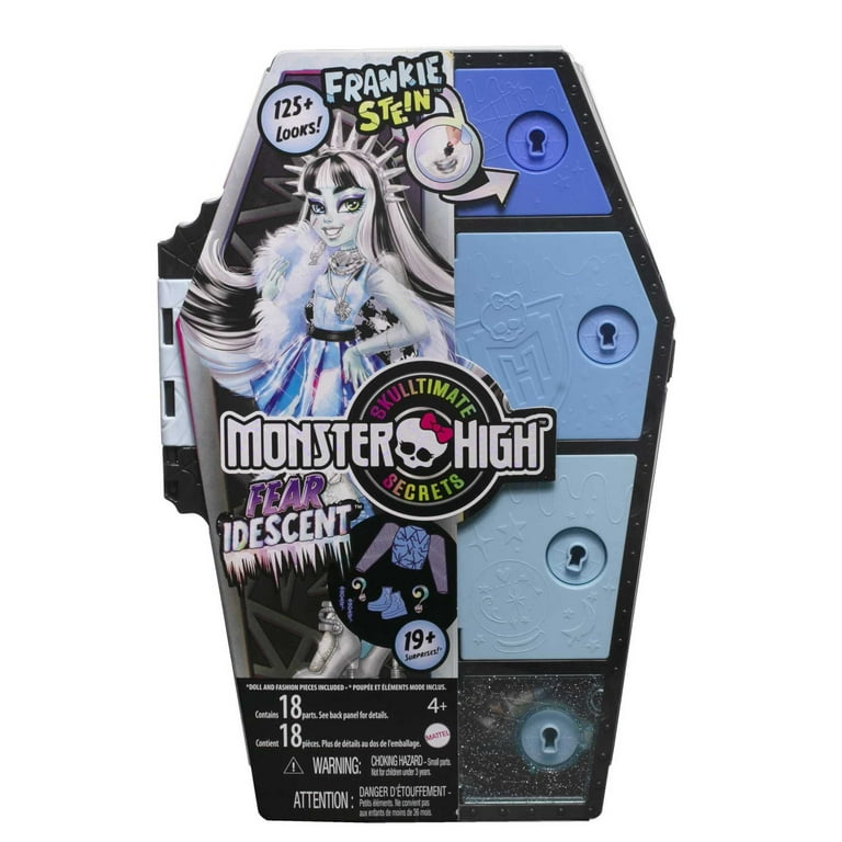 Monster High Frankie Stein Doll, Skulltimate Secrets Fearidescent