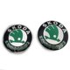 thumbnail image 1 of Car emblem 2 pcs for Skoda models 80mm emblem hood and trunk, 1 of 4