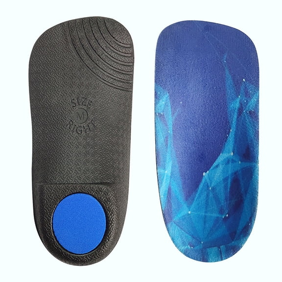 USBSO FitFeet Orthotic Inserts 3/4 Length, High Arch Support Foot Insoles for Over-Pronation, Plantar Fasciitis, Flat Feet - Shoe Inserts for Walking, Running Men and Women