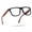 Matte Black, variant on Blue Light Reading Glasses for Men – Oversized Square Readers, Lightweight TR-90 Frame, Spring Hinges, Medium Fit, Black, +2.25