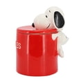 thumbnail image 4 of Peanuts Hello Cookies 8.2 Inch Ceramic Snoopy Cookie Jar w/ Lid in Red, 4 of 6