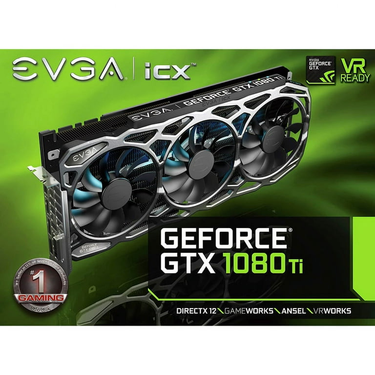 EVGA GeForce GTX 1080 Ti FTW3 Gaming, 11GB GDDR5X, iCX Technology