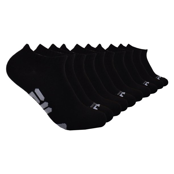 Medias Invisibles para Mujer Fila Paquete de 10 Negro Talla Única