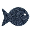 thumbnail image 2 of Luxiny American Made Soap Saver for Soap Dishes & Shower Soap Holders - Helps Handmade Soap Last Longer - Made from Plant Based Environmentally Friendly Bioplastics Navy Blue Fish, 2 of 4