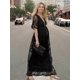 thumbnail image 2 of Maternity Dresses For Photo Shoot Summer V Neck White Lace Short Sleeve Pregnancy Dress Pregnant Women Photography Maxi Dress Skirts, 2 of 5