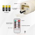 thumbnail image 5 of Led Flameless Candles With Remote, Battery Operated Candles With Silver Fairy String Lights, Indoor Electric Candles, 5 of 5