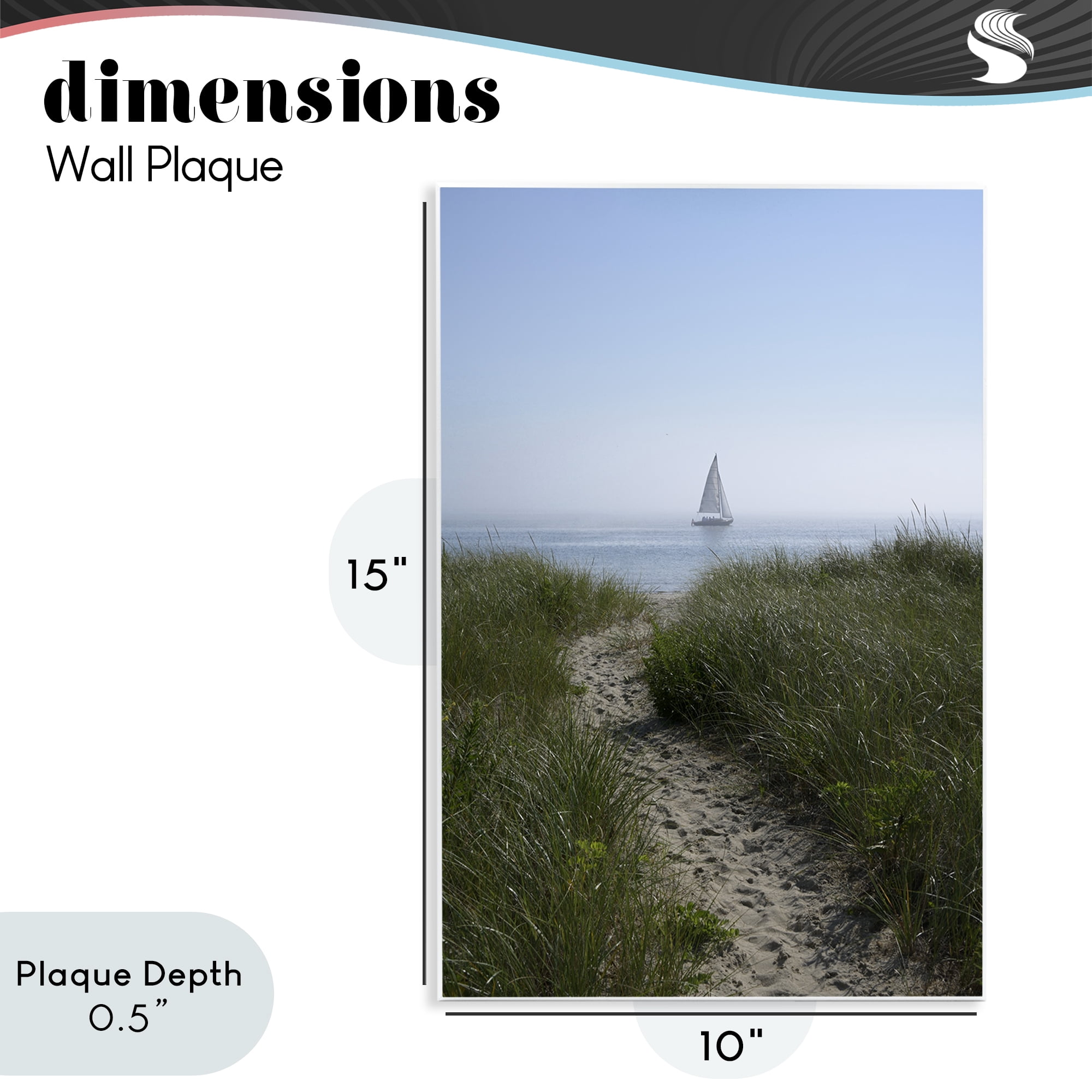 Stupell Industries Path to Morning Sail Wall Plaque Art, design by JLM Photographs