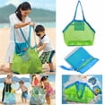 thumbnail image 2 of Children Beach Travel Out Toys Storage Bag Tote Kids Folding Sand Away Mesh Net Bath Bag Handbag for Family activities, 2 of 6