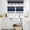 Navy, variant on Black Grey Striped Kitchen Curtains Sets for Windows 36 Inch Length, Farmhouse Modern Rod Pocket Window Treatments Tier Curtains and Valances Set for Bedroom/Bathroom