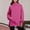 Hot Pink, variant on GaThRRgYP Blouses for Women Dressy Long Sleeve Shirts,Women Casual Loose Turtleneck Long Sleeve Pullover Solid Blouse Sweatshirt Tops Blue S