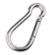 thumbnail image 4 of Mosquetones de Gancho de acero inoxidable perfecl para llavero Camping viajes de senderismo Buceo M10, 4 of 8