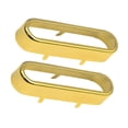 thumbnail image 4 of 2 piezas de cubiertas para pastillas de guitarra, latón, instrumento musical, cubiertas abiertas para pastillas individuales Oro, 4 of 9