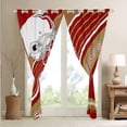 thumbnail image 4 of American Football Curtains Sports Ball Game Curtains & Drapes 42''Wx63''L, Rugby Competition Game 30%-50% Blackout Curtains, American Football City Themed Window Curtains(San Francisco), 4 of 6