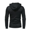 thumbnail image 4 of Mens Hoodie Men Hoodie Mens Slim Fit Zip Up Hoodies Sweatshirt Lightweight Long Sleeve with Kanga Pocket, 4 of 5