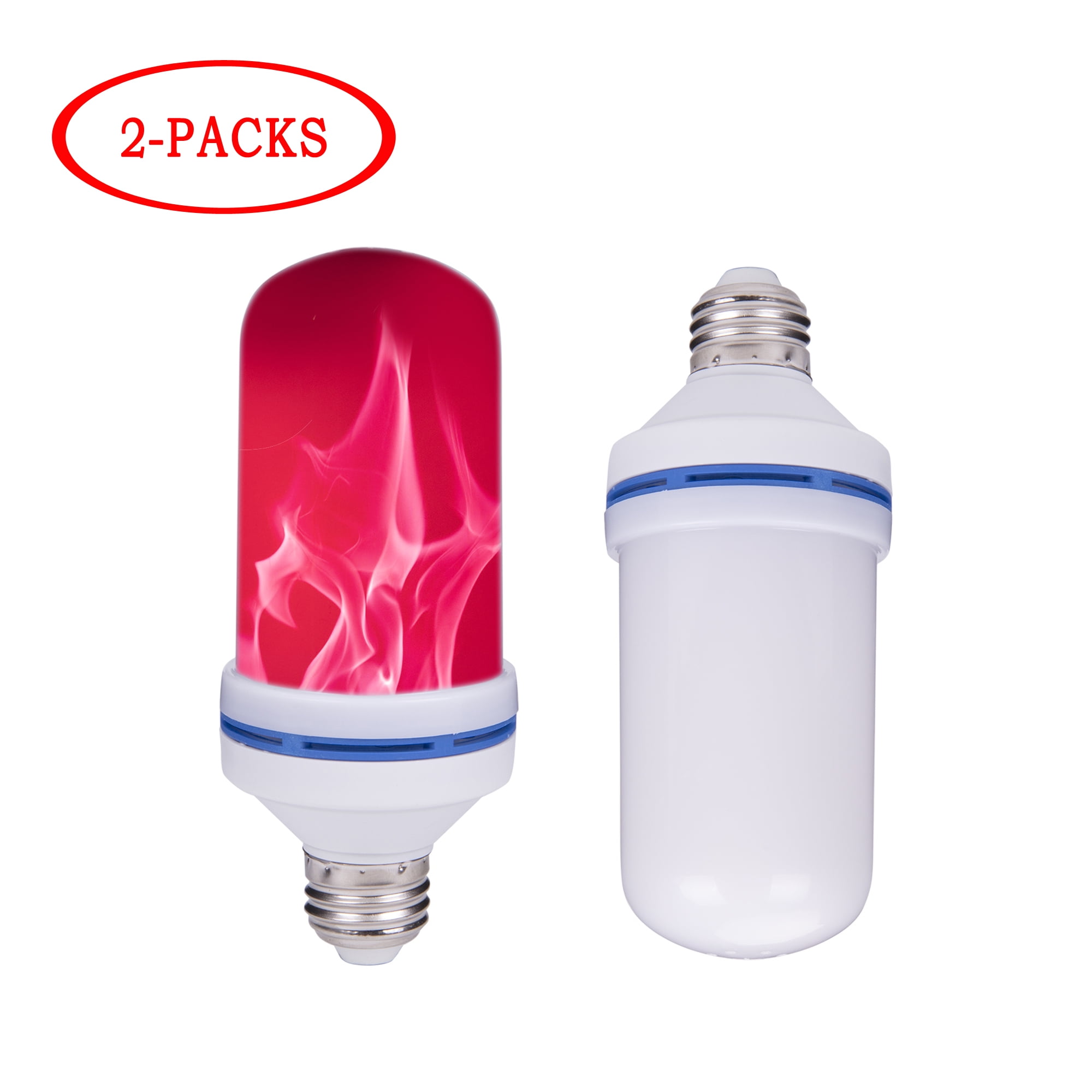 NK HOME LED Flame Effect Light Bulb - 4 Modes with Upside Down Effect