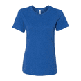 thumbnail image 5 of BELLA+CANVAS Women Relaxed Fit Triblend Tee, Short Sleeve Crew Neck Shirt, True Royal Triblend, XL, 5 of 5