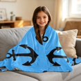 thumbnail image 6 of Kids Blanket 60 x 50 Inch Double-Sided Fleece Nap Mat for Travel,Blue Logo Of The Ship Printed Machine Washable, 6 of 8