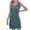 Dark Blue, variant on Lorytime Womens Summer Dresses with Pockets Black Ribbed Button down Crewneck Tank Dress Sleeveless Solid Sundress Mini Dress Short Dress Oversized Loose Vacation Beach S