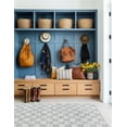 thumbnail image 4 of Unique Loom Chindi Cotton Collection Area Rug - Checkered (6' 1" x 9' Rectangle Ivory/Gray), 4 of 7
