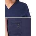 thumbnail image 4 of Adar Pro Scrubs For Women - Elevated V-Neck Scrub Top - P4212 - Navy - XS, 4 of 7