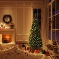 thumbnail image 2 of JOSTYLE 6FT Pre-Lit Christmas Tree, Artificial Christmas Tree with 250 UL-Certified LED Lights and 800  Branch Tips for Indoor Outdoor Christmas Party Holiday Decoration, Green, 2 of 10