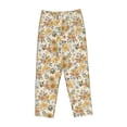 thumbnail image 4 of Xecao Hippie Bee Honeycomb Women's Straight Lounge Pajama Pants: The Epitome of Relaxed Sleepwear, 4 of 9