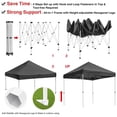 thumbnail image 4 of Instahibit 10x10 ft Pop Up Canopy Tent Commercial Instant Shelter Flea Market Vendor Tent Outdoor InstaHibit Modern, 4 of 11