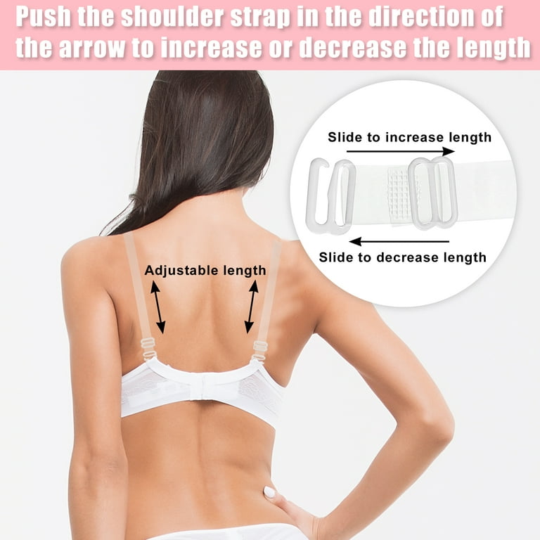 Clear Adjustable Strap Invisible Bra Breathable Underwear Seamless
