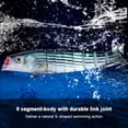 thumbnail image 3 of Cebos Lixada 3 paquetes Bionic Multi Articulado duro cebo S natación acción señuelo de pesca con caja de aparejos 8 segmentos señuelo de pesca hundido VIB cebo Crankbait señuelos de pesca artificiales Lixada Cebos, 3 of 7
