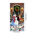 thumbnail image 3 of Christmas Door Cover - Santa-Print Door Banner Weather-Proof Fast Install, Indoor Outdoor Holiday Backdrops for Entryway or Party Photo, 3 of 6