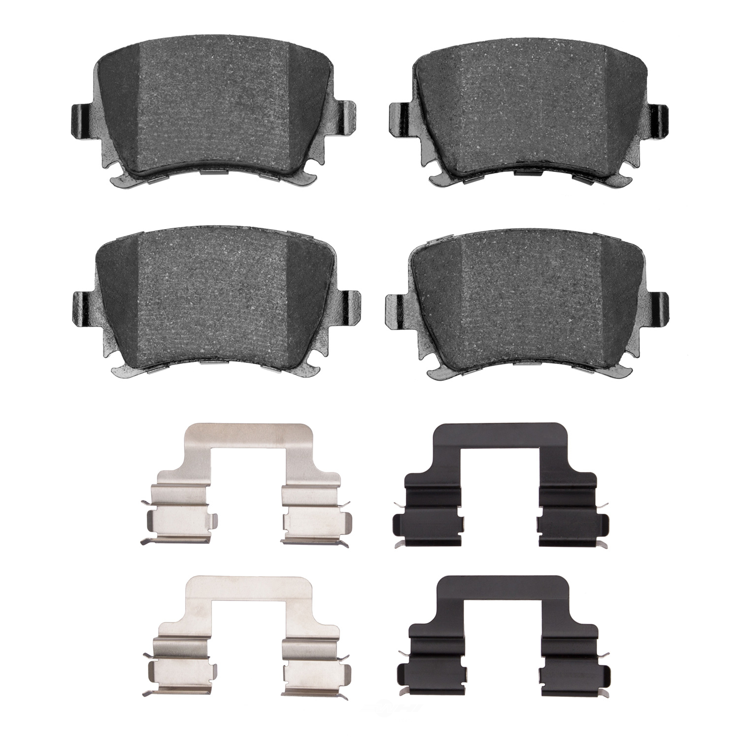 Dynamic Friction Company 1600-1108-02 DFC EURO 5000 Ceramic Brake Pads and Hardware Kit