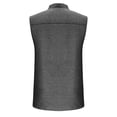 thumbnail image 5 of KeShDi Muscle Shirts for Men Cap Sleeve Casual Trendy Button Lapel Hook Buckle Pocket T-shirt Short Sleeve Black M, 5 of 6