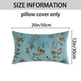 thumbnail image 6 of REGALWOVEN Throw Pillow Covers Set of 2, Flower Plant Pillows Case, Floral Farmhouse Decor Cushion Cover for Home Green 12" x 20", 6 of 6