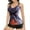Orange, variant on Tankini Bathing Suit for Women Tummy Control Sexy Backless Print Flat Angle High Waisted Swimsuit