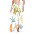 thumbnail image 2 of Women's Beach Swimsuit Cover Ups Bathing Suit Coverups Bikini Wrap Dress for Swimwear Starfish Seaweed Shells, 2 of 7
