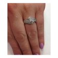 thumbnail image 3 of 3/4ct Diamond Pave Twist Round Engagement Ring 14K White Gold, 3 of 3