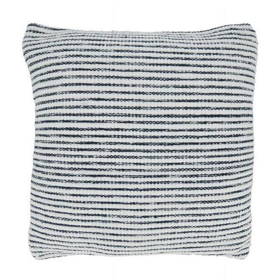 Saro Lifestyle Woven Striped Poly Filled Throw Pillow