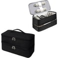 thumbnail image 1 of JSONER-Travel Carrying Case Compatible with Shark Flexstyle SpeedStyle Hair Dryer,Double Layer Storage Bag for Airwrap Styler Hair Hot Attachment (Black), 1 of 4