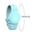 thumbnail image 2 of waterproof air tag bracelet for kids(2 pack), soft silicone air tag hidden wristband, lightweight gps tracker compatible with apple airtag watch band for child, 2 of 7