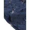 thumbnail image 5 of DARING DIVA Women's Plus Sheer Lace Shrug Bolero Crop Cardigans 3X Navy Blue, 5 of 6
