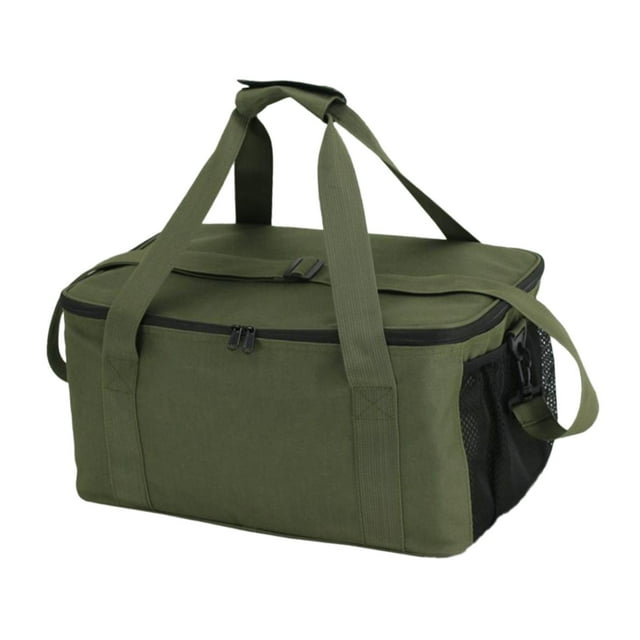 Bolsa de almacenamiento Zulema para acampar resistente para viajes actividades al aire libre cocina Verde 40 cm x 27 cm x 20 cm