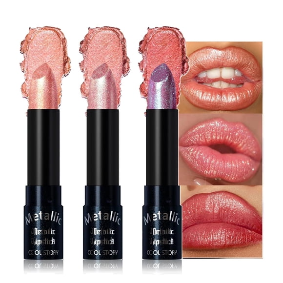 Set de pintalabios COOL STORY Metallic Glitter Shimmering Colors