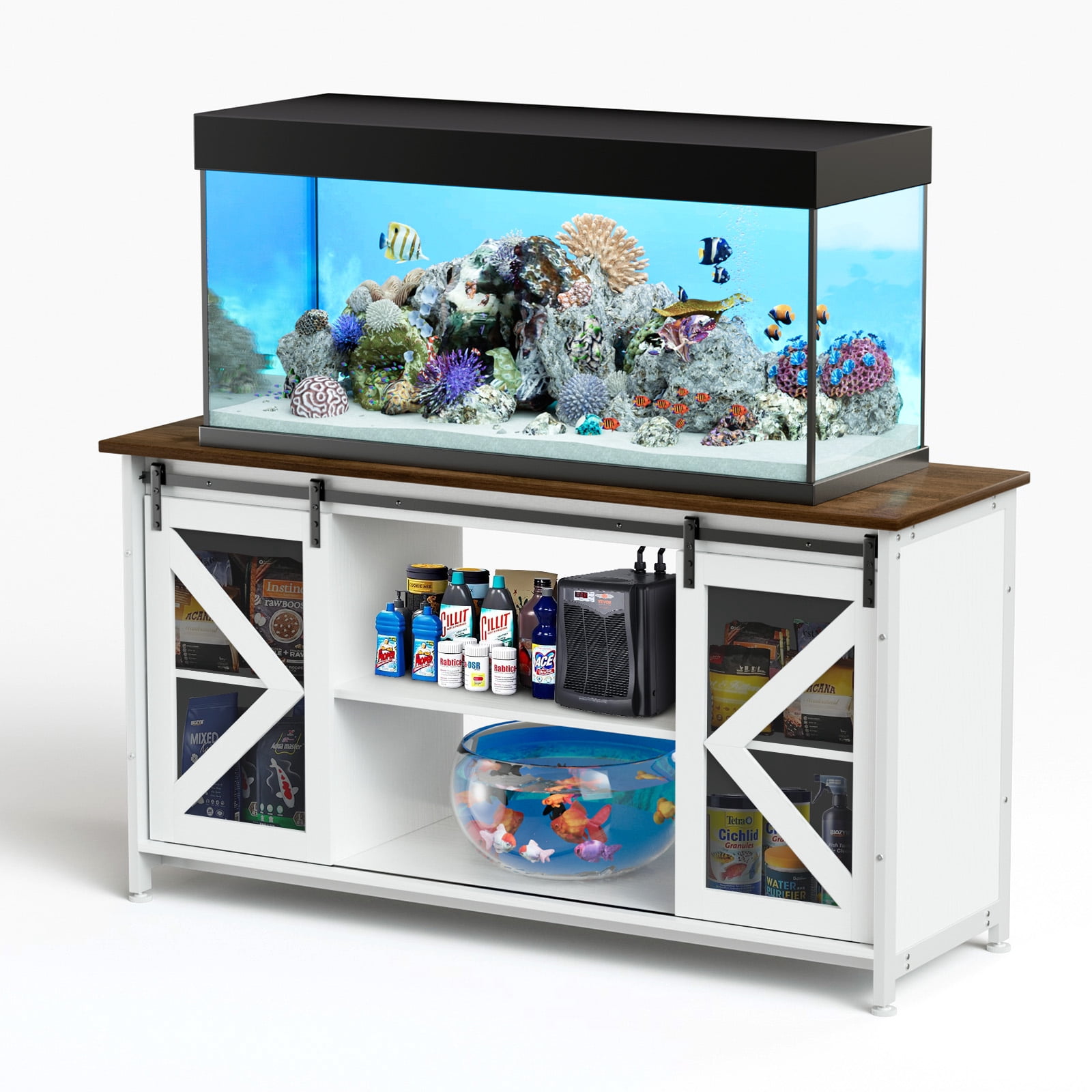 +ladies +fishing +poles Elite Spinning Ladies Combo STEM Aquarium Kit with soft lures flash Size:10lbs 1500yd Spool