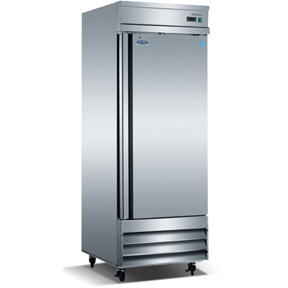 Coldtech Energy Star 23 Cu Ft Commercial Single Door Reach In Freezer Stainless Steel Walmart Com Walmart Com