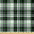 thumbnail image 2 of Ambesonne Tartan Fabric by the Yard Microfiber, Achromatic Plaid Squares, 2 Yards, Grey White Dimgray, 2 of 2