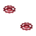 thumbnail image 4 of Guardoinrt 1/5PCS 11T Rear Derailleur Ceramic Bearing Wheel Pulley Red 2Set, 4 of 6
