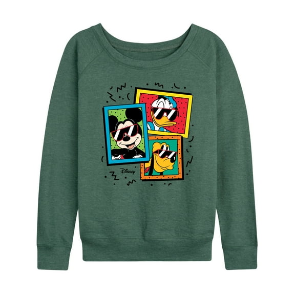 Disney - Mickey Friends Sunglasses - Women's Lightweight French Terry Long Sleeve Shirt