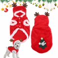 thumbnail image 2 of Methold Ropa roja de Navidad para mascotas con buena relación calidad-precio, ropa cómoda y elegante para perros pequeños Ropa para mascotas, 2 of 6