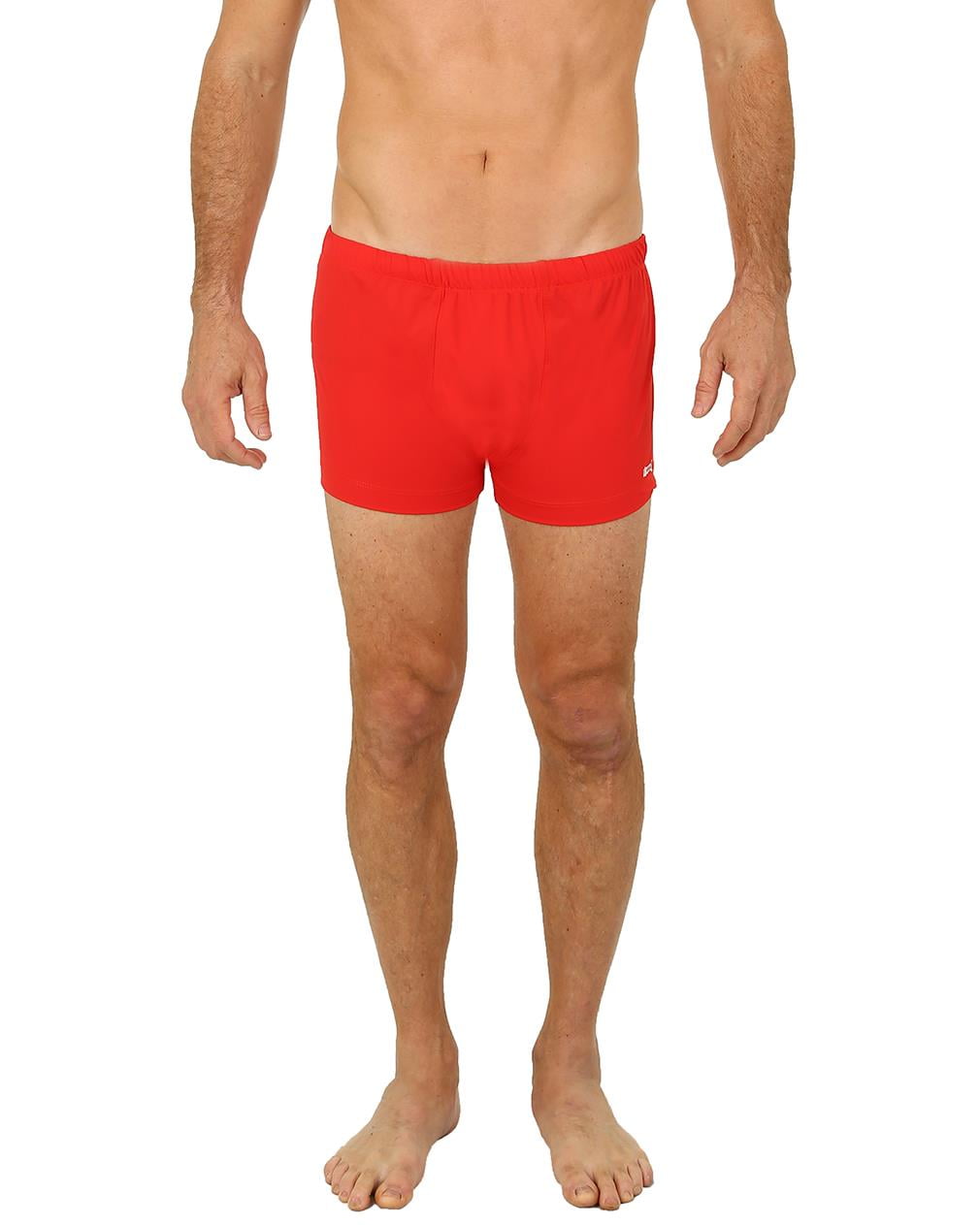 Uzzi Mens Swimwear Briefs Swim Suit Beachwear Boxers, Red, Size X